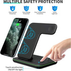 3-in-1 Wireless Charging Station – 15W Qi for iPhone, Watch & AirPods